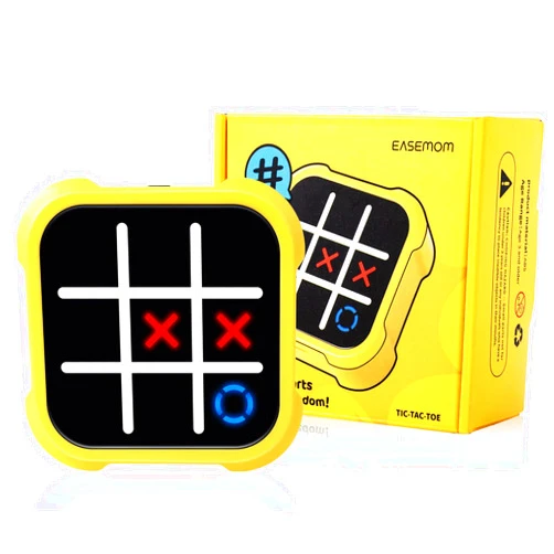EASEMOM Handheld Electric Puzzle Game Console - Tic Tac Toe Game Educational Road Trip Activities for Kids - Board Games, Juegos para Niños - Ideal Birthday for Kids and Adults