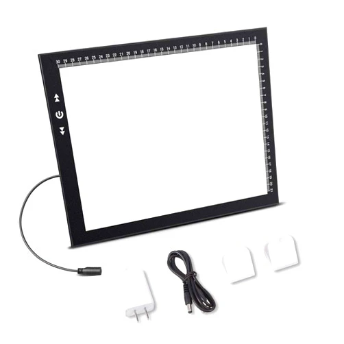 HSK A4 Artist tracing Light Box Copy Table,USB Power Dimmerable 7000 Lux Lock Button Artcraft Light Pad for Tatto Drawing, Sketching, Animation,Diamond Painting
