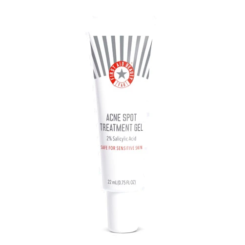 First Aid Beauty - FAB Pharma BHA Acne Spot Treatment Gel with 2% Salicylic Acid, Exfoliating Treatment for Breakouts, Whiteheads, Blackheads and Acne Blemishes, Safe for Sensitive Skin, 0.75 oz