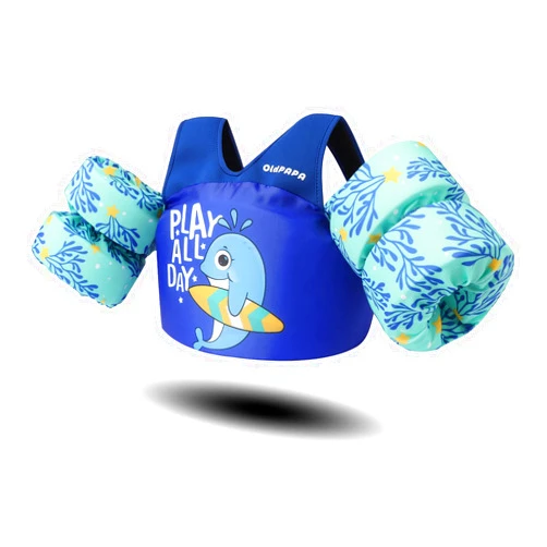 OldPapa Toddler Swim Vest, Kids Swim Vest Toddler Floaties for 30-60 lbs Boys & Girls, Float Jacket for Child 3-9 Year,Water Wings Swim Armband for Pool| Secure Buckles & Shoulder Straps