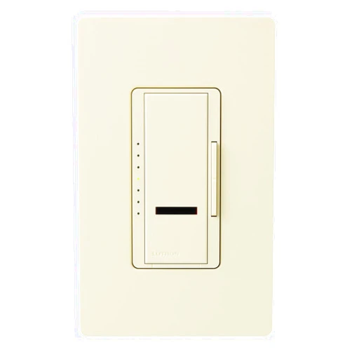 Lutron Maestro 1000-Watt IR Dimmer Switch for Incandescent and Halogen Bulbs, Single-Pole or Multi-Location, MIR-1000M-AL, Almond