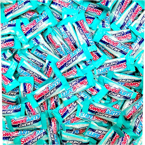 Sweetsome Sweetarts Chews Taffy Candy – Cherry Flavored - Tangy and Stretchy Snack Size – Individually Wrapped – Bulk Pack (4 Pound) 4 Pound (Pack of 1)