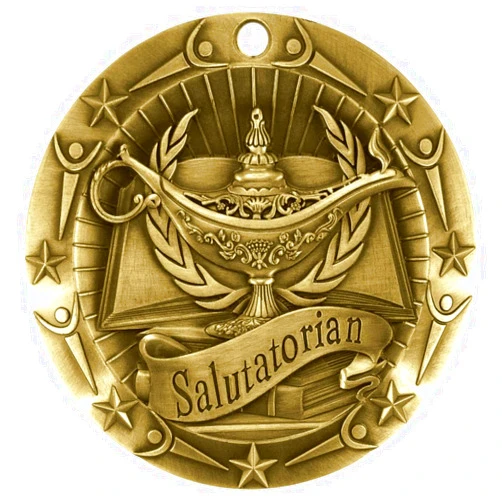 ZipToMeNow Academic Medals for Students, Performance Award Medals Student Medallions - Variety of Options Available in Quantities 1-25 -Includes Red White and Blue Neckband