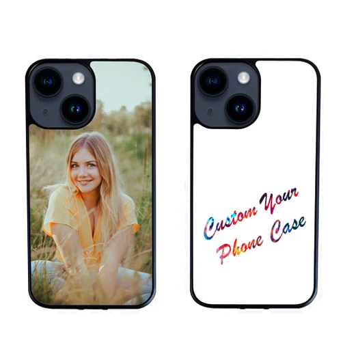GSDMFUNNY Custom Photo Case for iPhone 14 Personalized Customize Picture Text Phone Case for iPhone 14 Compatible with iPhone 14 Black TPU 2D Covers Cases Gifts