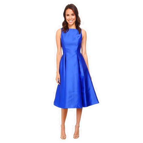 Adrianna Papell Women's Sleeveless Mid-Length Party Dress with V-Back