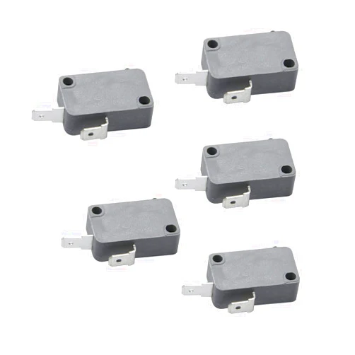 Onehertom KW3A, 16A 125/250V Microwave Oven Door Switch (Normally Open), Pin Width 3/16’’(4.8mm) 5Pcs