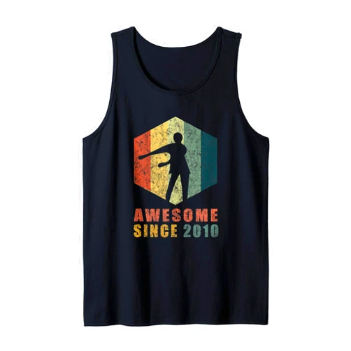 WeTheFounders Awesome Since 2010 Vintage Floss T-Shirts 9th Birthday Gift Tank Top