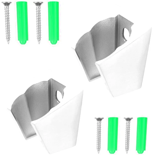 BlueStars Adjustable Handheld Shower Head Holder Bracket - Up and Down Rotatable Shower Wand Hose Sprayer Holder - Comes with Hardware Pack - Pack of 2