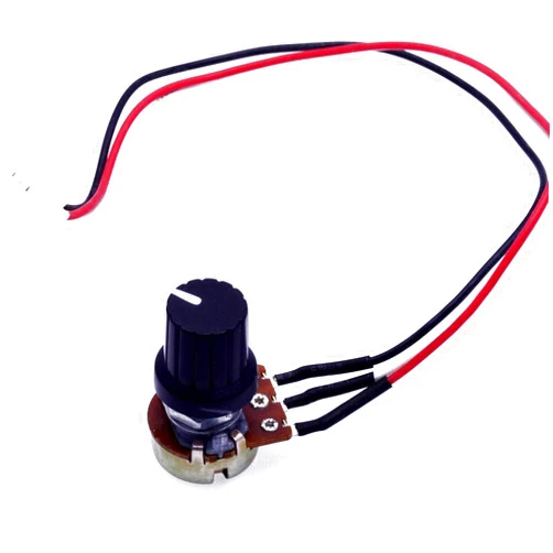 THXCO 10K OHM Linear Taper Rotary Potentiometer B10K Pot with Knob and 3-Pin JST-XH2.54 Connector Lead(Pack of 2)