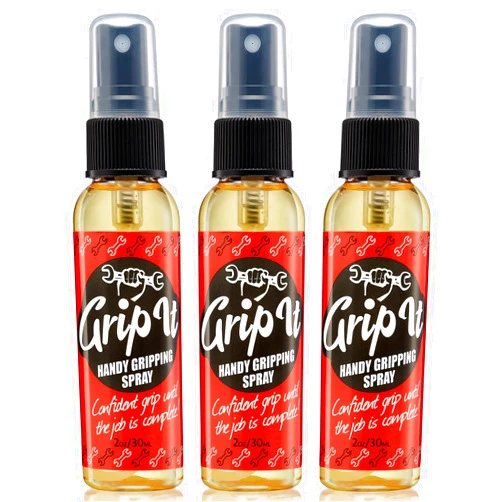 SPIN IT GRIPPING SOLUTION Grip-iT Hand Grip Spray - Improved Pole Grip and Tennis Grip - Liquid Chalk Replacement - Supplement Your Tennis Grip Tape - Better Pole Grip for Pole Dancing - Lifting Chalk Substitute (3 PACK)