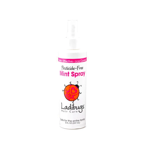 LADIBUGS Lice Prevention Mint Spray 8oz | Natural Ingredients | Highly Effective Lice Treatment Spray | Daily Use