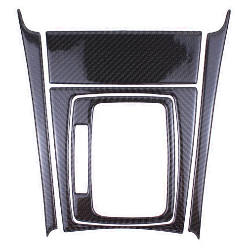ApplianPar Carbon Fiber Left Hand Center Console Drive Gear Shift Panel Trim Kit for C250 C300 C180 C200 C350 2007-2013