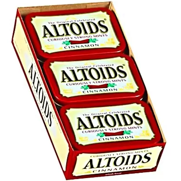 Altoids Curiously Strong Mints, Cinnamon, 12 Tins, 1 case