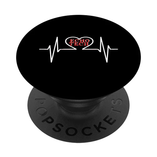 Echo Tech Echocardiographer RDCS Design Echo Tech Echocardiographer RDCS Cardiac Sonographer Design PopSockets PopGrip: Swappable Grip for Phones & Tablets