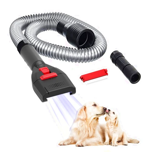 Defurry Pet Vacuum Grooming Brush and Shedding Kit for Dog/Cat Loose Hair, Professional Accessories Remover for Pet's Undercoat Fur