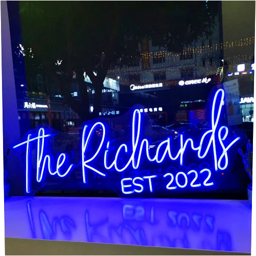 TAADEEBO Custom Neon Signs, Personalised Large Led Neon Lights Sign Customizable for Wall Decor Wedding Birthday Party Bedroom Bar Shop Name Logo Lights (Optional 16