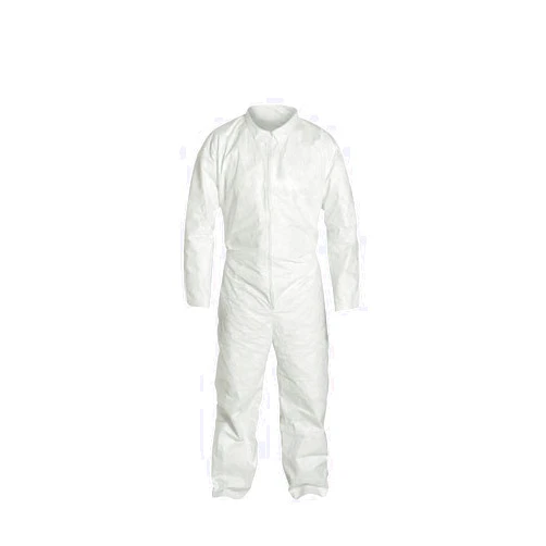 Liberty Glove & Safety 17125XL PureGard 45G Polyethylene Film Over SpunBonded Polypropylene Zipper Front Coverall with Elastic Wrists and Ankles, X-Large, Clear (Case of 25)