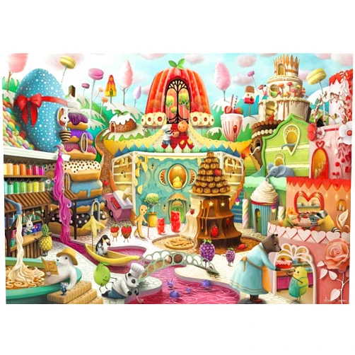 Ravensburger Sweet Street 1000 Piece by Artist Demelsa Puzzle | Unique Piece Design | Softclick Technology | Ideal Gift for Puzzle Enthusiasts