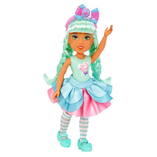 MGA Entertainment DreamBella Little Princess Doll, Scratch 'N Sniff Tag, Long Teal Hair, Cotton Candy Headband, Fashion Accessories, Gift for 3-8 Years