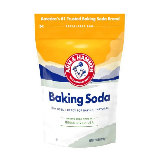 ARM & HAMMER Baking Soda Made in USA, Ideal for Baking, Pure & Natural, 2.7lb Bag