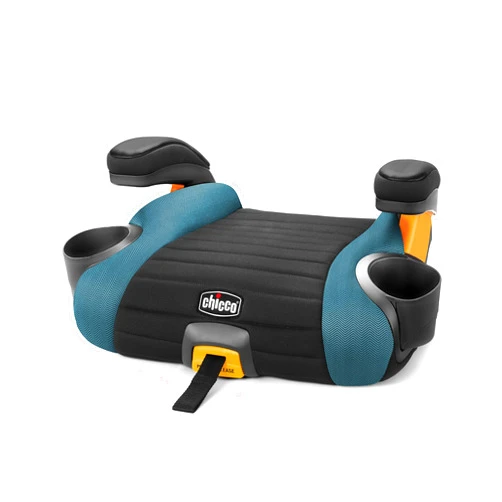 Chicco GoFit® Plus Backless Booster Car Seat with LATCH Attachment and Quick-Release LATCH Removal, Travel Booster Seat for Car, Portable Car Booster Seat for Children 40-110 lbs. | Stream/Blue