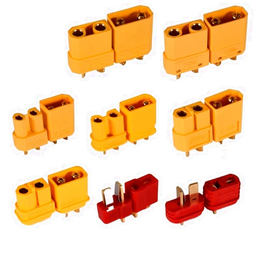 OQATNXUR 9IMOD 5/10pairs XT60 XT30 XT90 T-Plug Male Female Connectors XT30U XT60H XT90 T Deans for RC Lipo Battery(10Pair XT30)