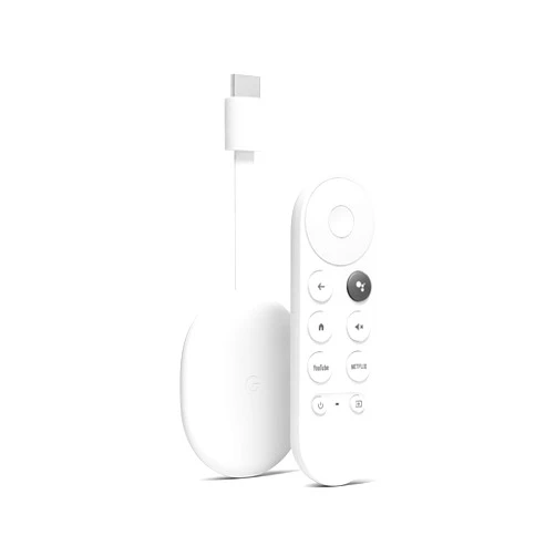 Google Chromecast with Google TV (HD) - Streaming Stick Entertainment on Your TV with Voice Search - Watch Movies, Shows, and Live TV in 1080p HD - Snow