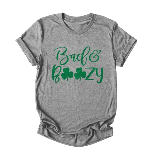 Tasuxe St Patricks Day Shirt Women Shamrock Lucky T-Shirts Irish Festival Holiday Tee Tops
