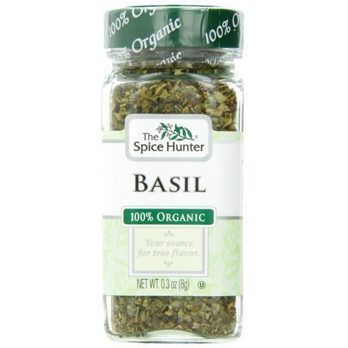 Spice Hunter Spices, Organic Basil, 0.3 Ounce (Pack of 6)