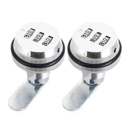 Leadigol 2 Pack Cabinet Locks,Cabinet Cam Lock Password Lock Code Post Security Cabinet Cam Lock Cabinet Locks for Cabinet Mail Box 3 Digit Combination Door Safe Hardware
