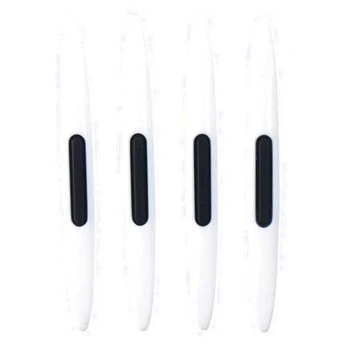 FOVIUPET 4 Pcs Car Door Edge Guard Protectors, Silicone Auto Body Protector Strips, Anti-Static Car Guard Sticker, Universal Car Protector for Most Vehicles,White