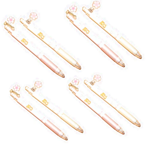 Jinshining 8 Pcs Sakura Mechanical Pencil 0. 5mm/0.7mm 2B Cartoon Bear Automatic Pencils Gift for Kids Korean Stationery School Office Press Pen Writing Supplies Convenient and Practical Mechanical Pencils