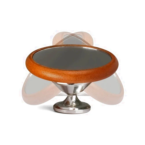 MR.PoorHippo Coffee Shot Mirror For Checking Coffee Extraction Status, Magnetic 360°Adjustable Accessories For Bottomless Portafilter, Coffee Lens Reflective Mirror Flow Rate Observation(Round Sliver)