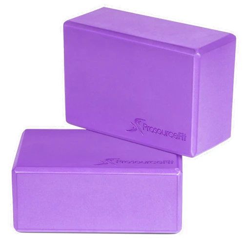 ProsourceFit Foam Yoga Blocks, High Density EVA Yoga Bricks 4”x 6” x 9” (Set of 2)