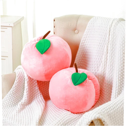 Beeveer Peach Plush Decorative Cute Fruit Plush Pillow Kawaii Hugging Plushies Soft Novelty Toy Cushion Seat Xmas Decor for Kids Girl