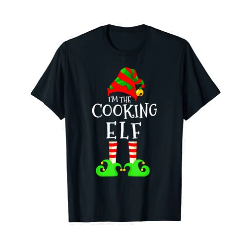 I'm the Elf Matching Family Gift Stuffs Co. I'm The Cooking Elf Funny Matching Christmas Pajama Costume T-Shirt