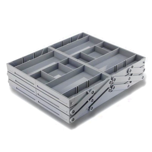 Meqtpomy Ounan Multi Level Smart Drawer Organizer – 3 Tier Expandable Drawer Organizer – Jewelry, Junk, Makeup, Silverware Storage Organizer – Perfect for Kitchen, Desk, Medicine Cabinet & More（BIG）