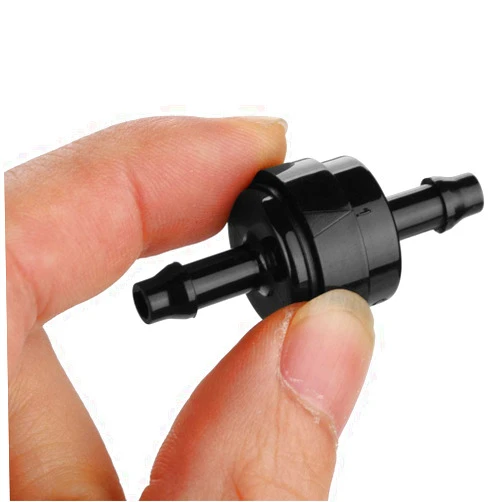 Segutage Inline Check Valve, One Way Non Return Inline Check Valve Easy to Install fuel Non Return Check Valve for Fuel Gas Liquid Air (3/16