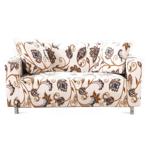 Lamberia Printed Sofa Cover Stretch Couch Cover for 3 Cushion Couch Sofa Slipcovers with Two Pillow Cases (Love Forever, Sofa-3 Seater)