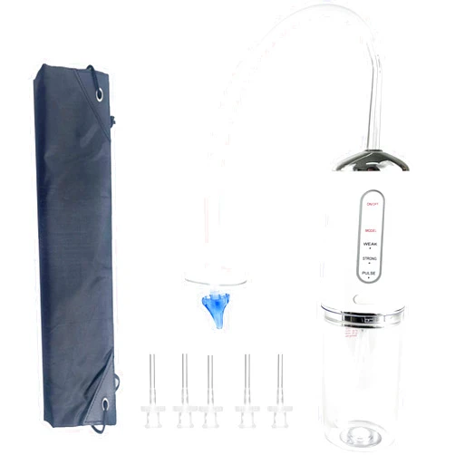 Smokitcen Electric Ear Cleaning Kit for Adults – Premium Ear Wax Removal Tool with Electrical Cleaner Spray – Reusable Earwax Removal Kit with 3 Pressure Irrigation 6 Tip & 9.8in Silicone Hose (White)