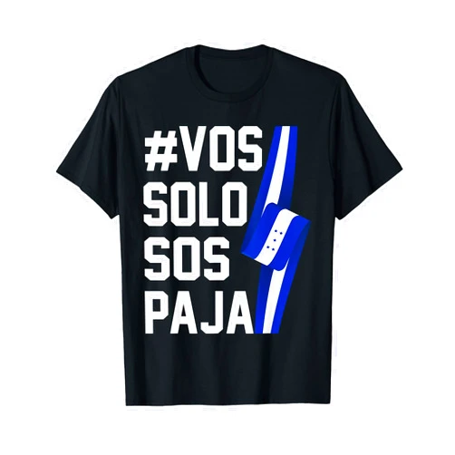 Honduras Catracha Flag Bandera Souvenir Honduras Flag Catracho Pride Hondureño Vos Solos Sos Pajas T-Shirt