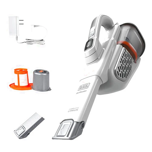 BLACK+DECKER Dustbuster Handheld Vacuum, Cordless, AdvancedClean+, White (HHVK320J10)