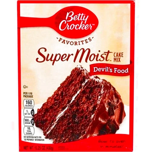 Betty Crocker Favorites Super Moist Devil's Food Cake Mix (Pack of 4)