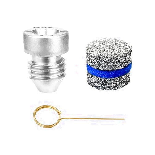 SITIMIMIL 3 Pieces 1.1 mm Foam Cannon Orifice Nozzle and Foam Maker，Replacement Thread Nozzle Tips and Mesh Filter for Snow Foam Lance, with Cleaning Needle，3000PSI