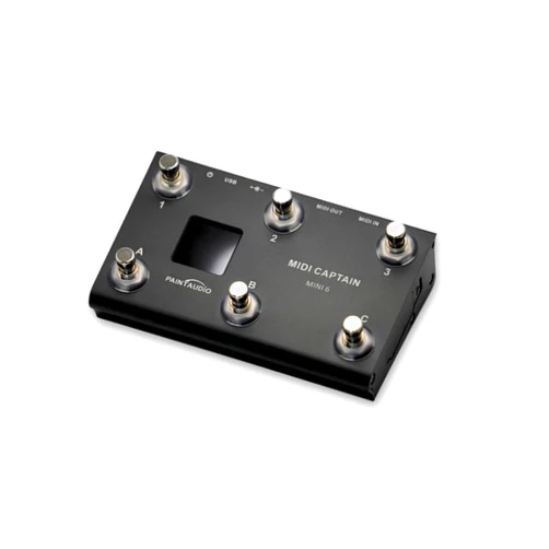 PAINTAUDIO Paint Audio MIDI Captain MINI 6 Foot Controller Multi-Effects Keyboards Synthesizer USB-MIDI DAW DSP Software USB-HID Support Multi-state Switch Cycling(MIDI Captain MINI 6)