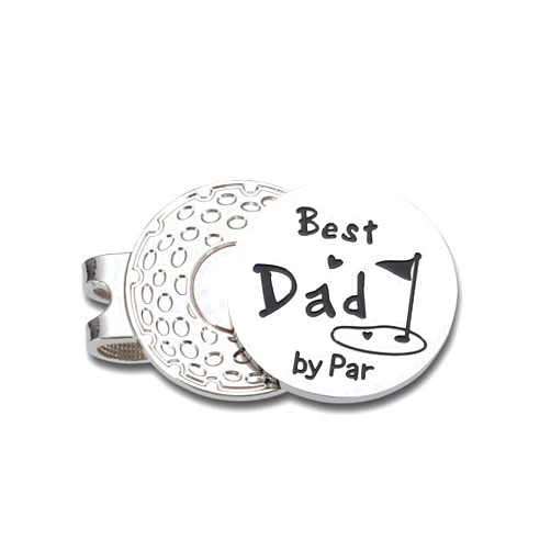 ACCOLIAMBER Golf Gifts for Dad Birthday Gift from Daughter Son Best Dad by Par Golf Ball Marker Husband First Fathers Day Golf Gifts for New Dad Hat Clip Golfs Gifts for Men Golf Accessories for Daddy Fathers Day