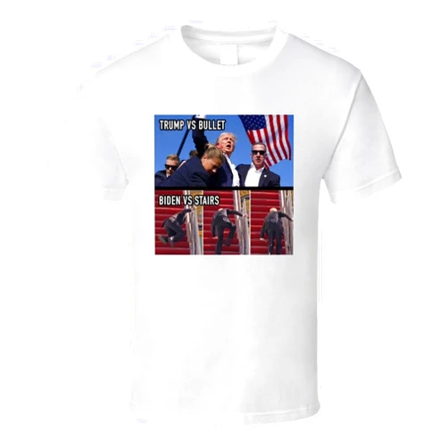 Generic Trump Vs Bullet, Biden Vs Stairs T Shirt