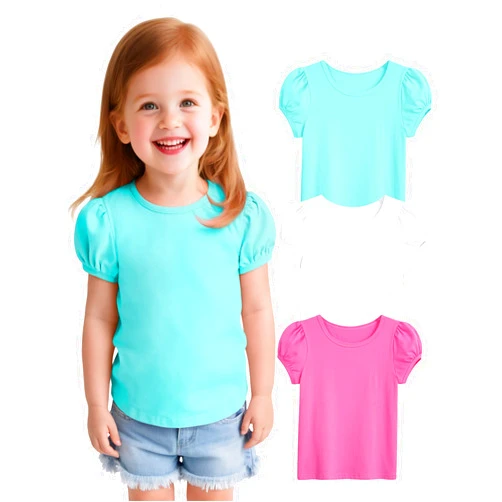 Witwot 3 Pack Toddler Girl Shirts Cotton Baby Girls T-Shirts Basic Short Sleeve Tee Tops Size 18M-5T