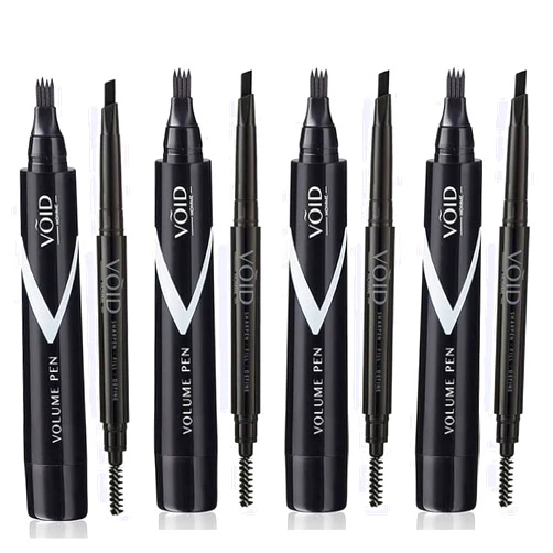 VOID Homme 4 Beard Filler Pens for Men, with Instant 4 Beard Pencils (Dark Brown) Easy Beard Pen Liner, Beard Filler Pen for Beard Filling Pen Kit & Waterproof Beard Marker
