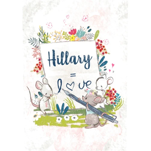 Polly USS Hope Publishing Hillary: Notebook A5 | Personalized name Hillary | Birthday gift for women, girl, mom, sister, daughter ... | Letter: Hillary = LOVE | 120 lined pages journal, small size A5 (ca. 6 x 9 inches)